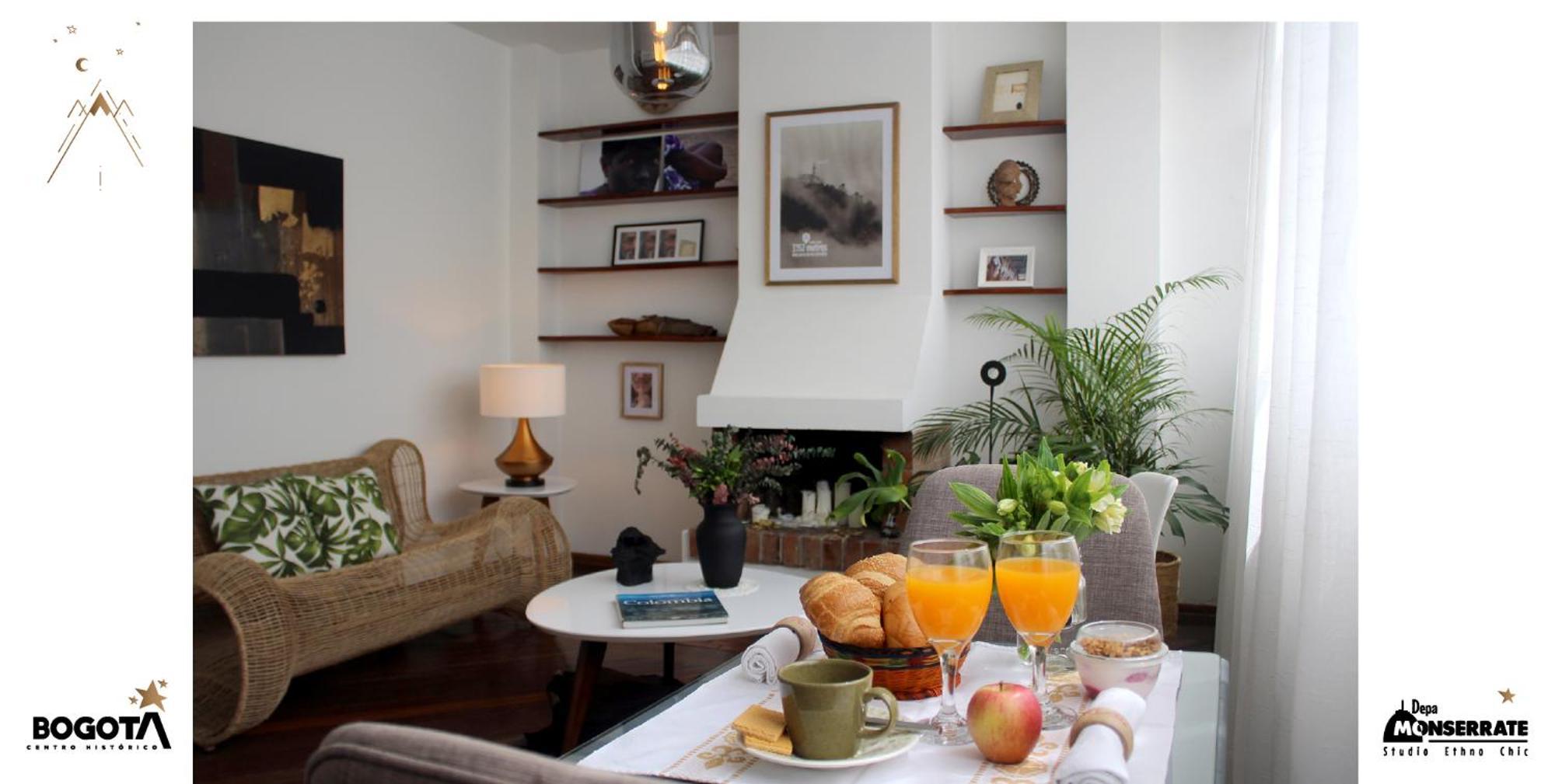 Depa Monserrate - Charming Historic Nest With Breathtaking Mountain Views - Apartaestudio Bogotá Exteriér fotografie