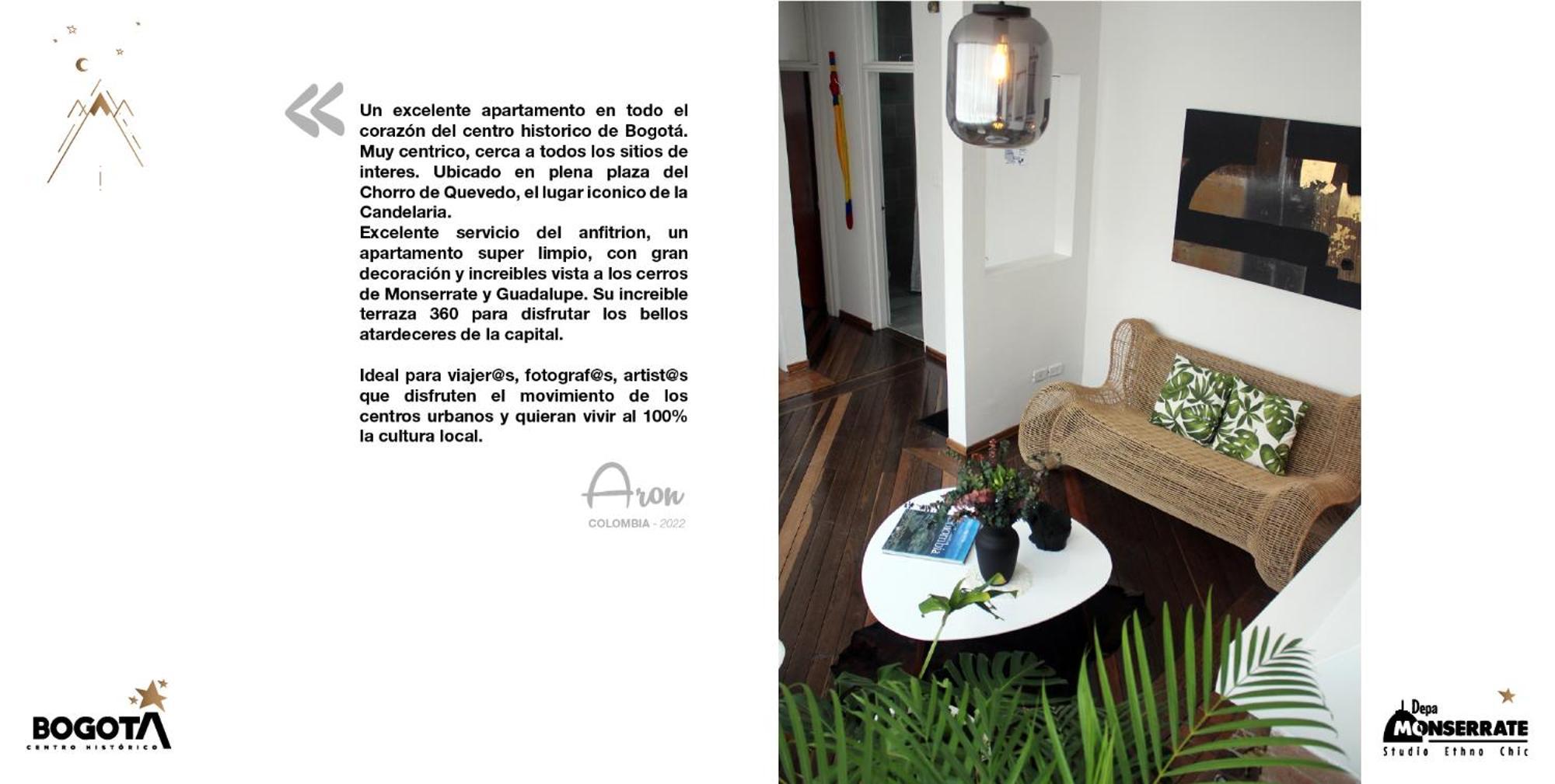 Depa Monserrate - Charming Historic Nest With Breathtaking Mountain Views - Apartaestudio Bogotá Exteriér fotografie