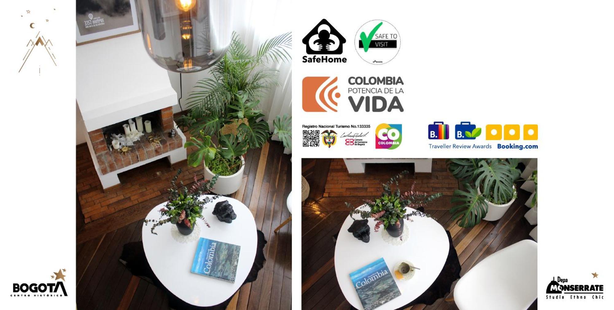 Depa Monserrate - Charming Historic Nest With Breathtaking Mountain Views - Apartaestudio Bogotá Exteriér fotografie
